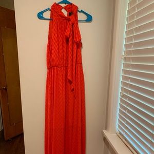 Anthropologie Red Maxi Dress